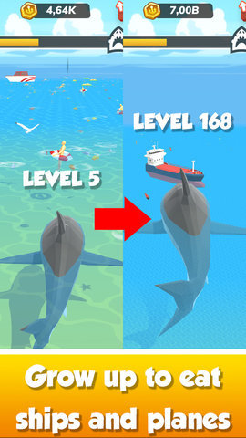 鲨鱼越吃越大的游戏