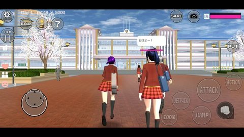 樱花校园模拟器解锁全部衣服中不用看广告日语版
