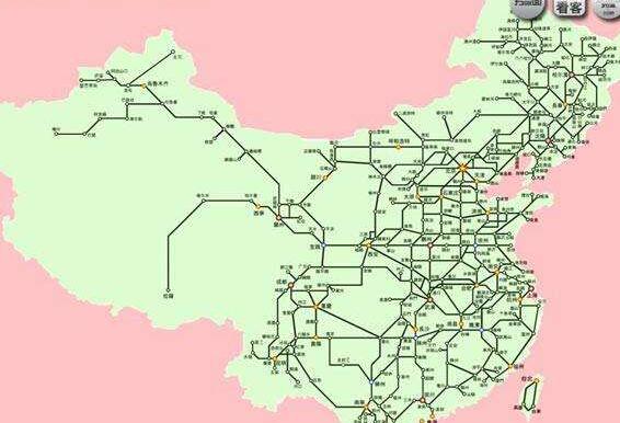 中国铁路布局图